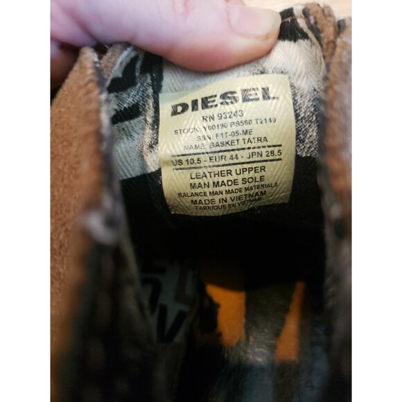 Diesel Tatradium Basket Tatra Mens Boots 10.5 Suede Leather Lace-Up Hiking main image 15